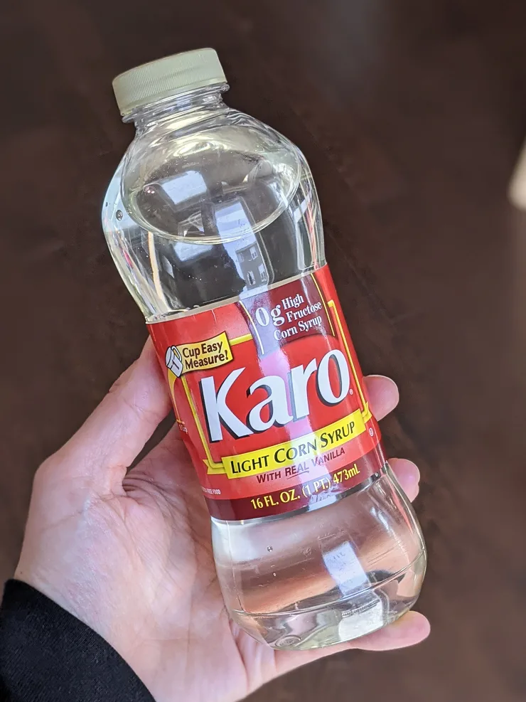 bottle of Karo corn syrup