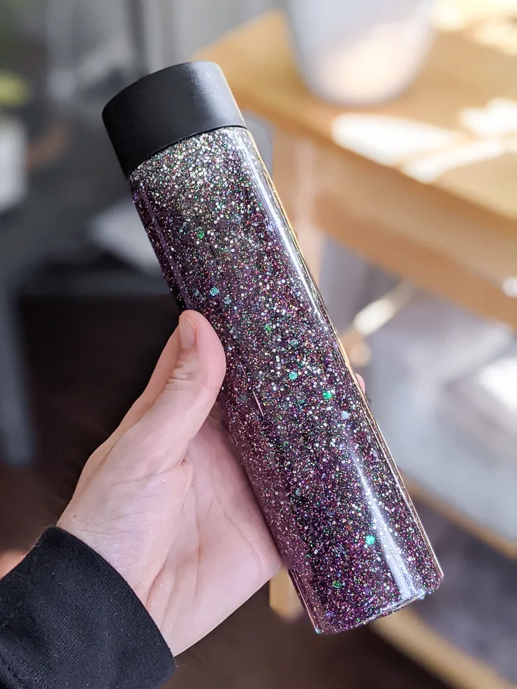 DIY glittery sensory bottle