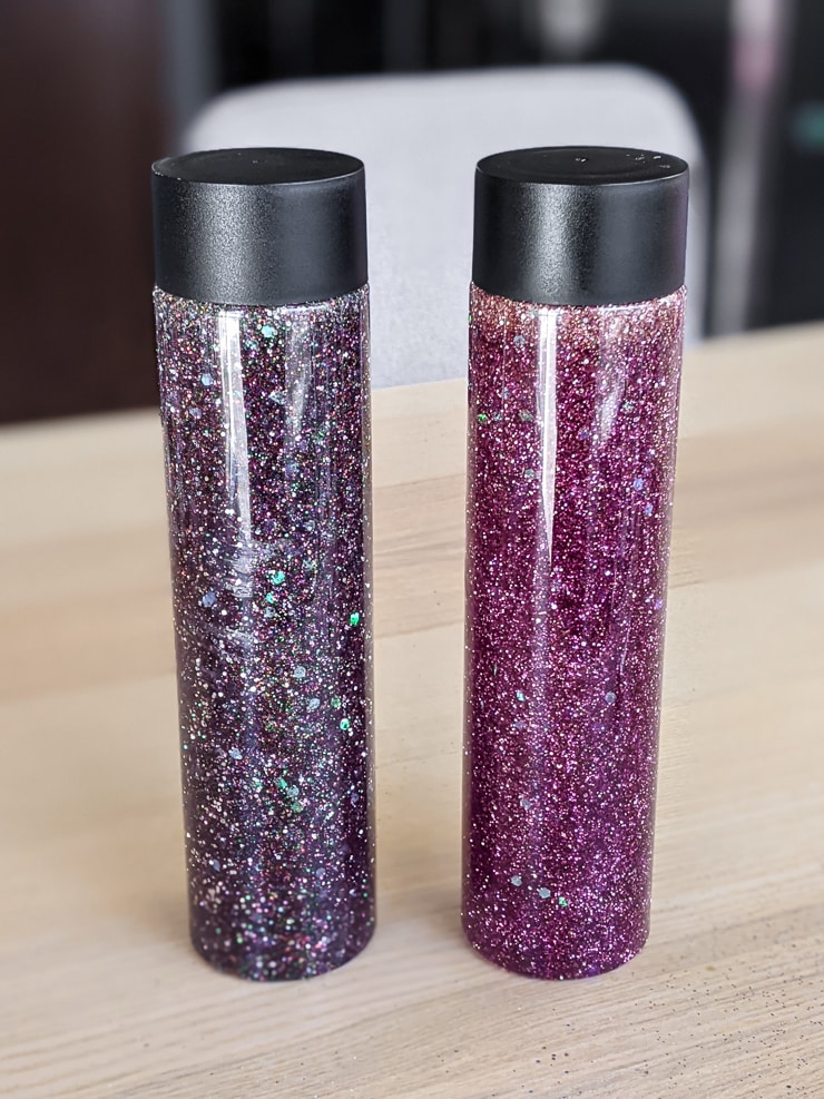 DIY glittery sensory bottles