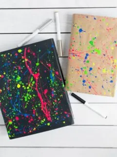 DIY book covers using paint