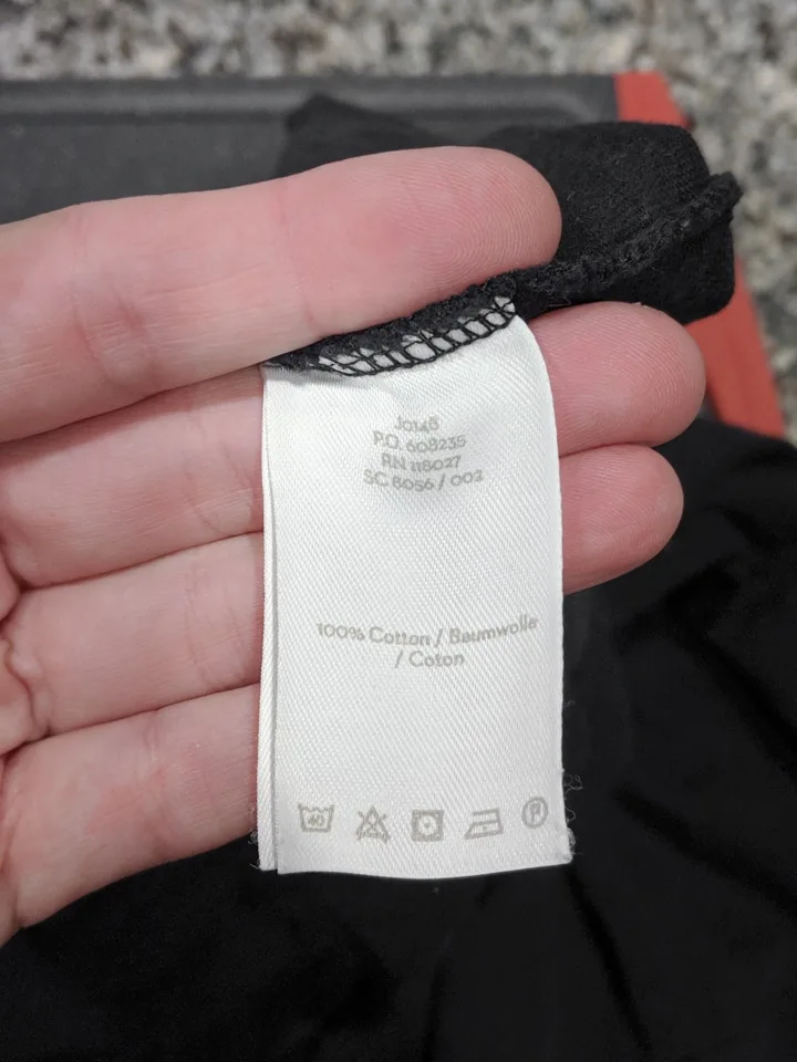 cotton dress tag