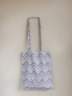 finished DIY tote bag