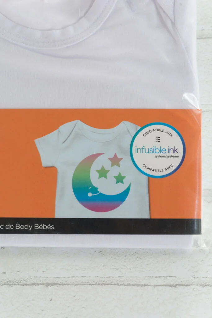 Cricut Infusible Ink bodysuits package