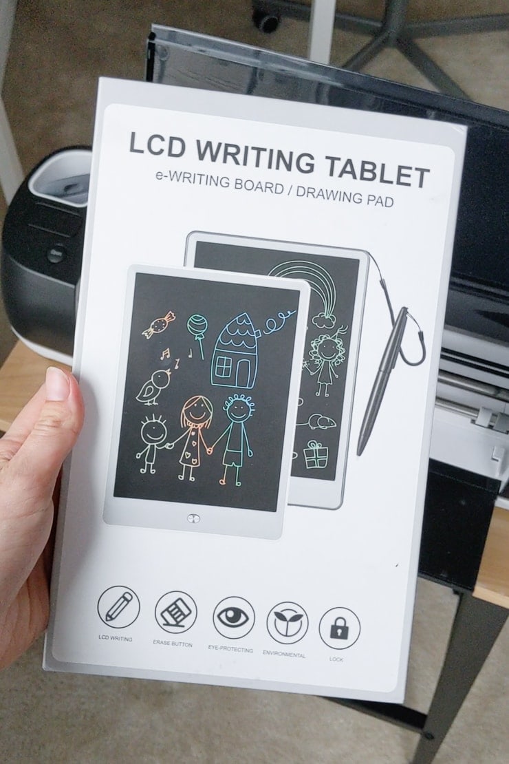 LCD tablet in a box