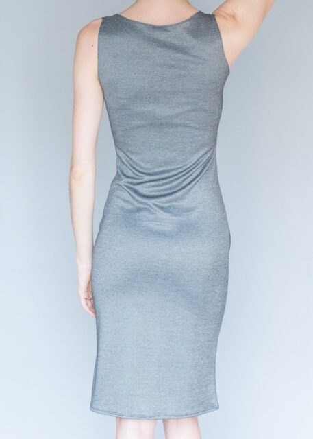 Learn how to make a simple knit sheath dress using no pattern!