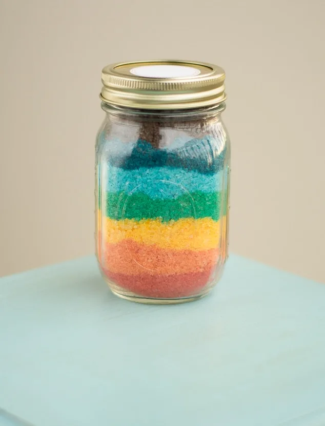 how to make rainbow homemade bath salts