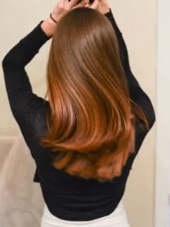 woman with pretty hair from behind