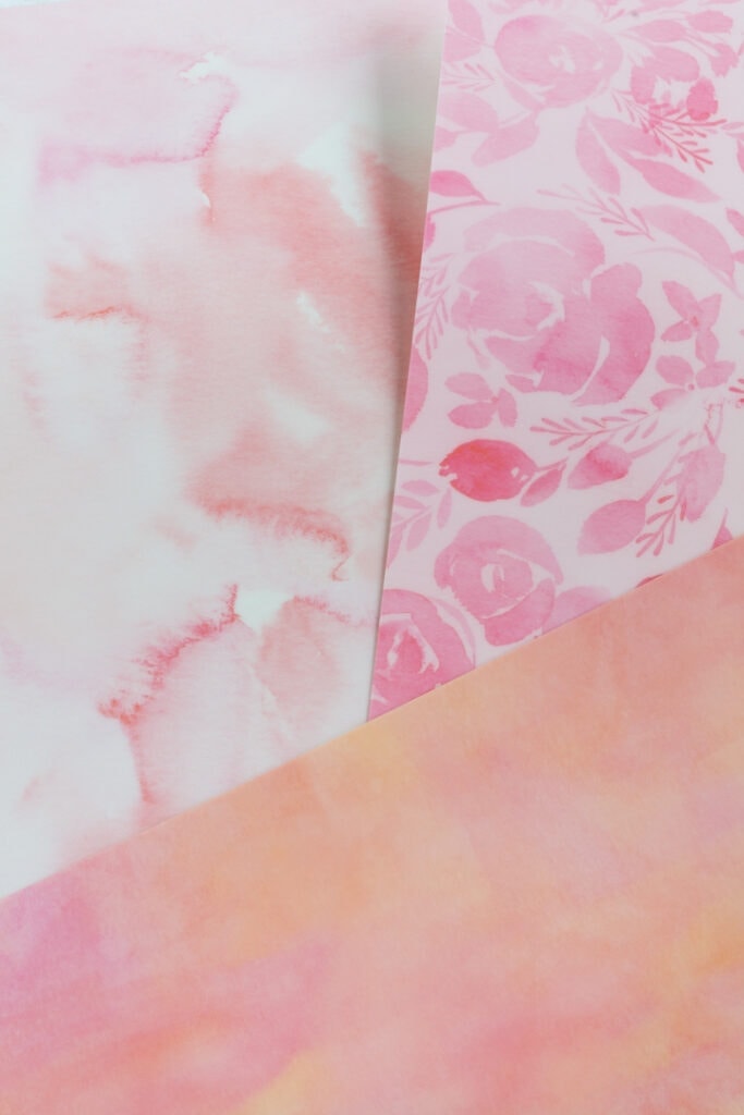 pink patterned materials