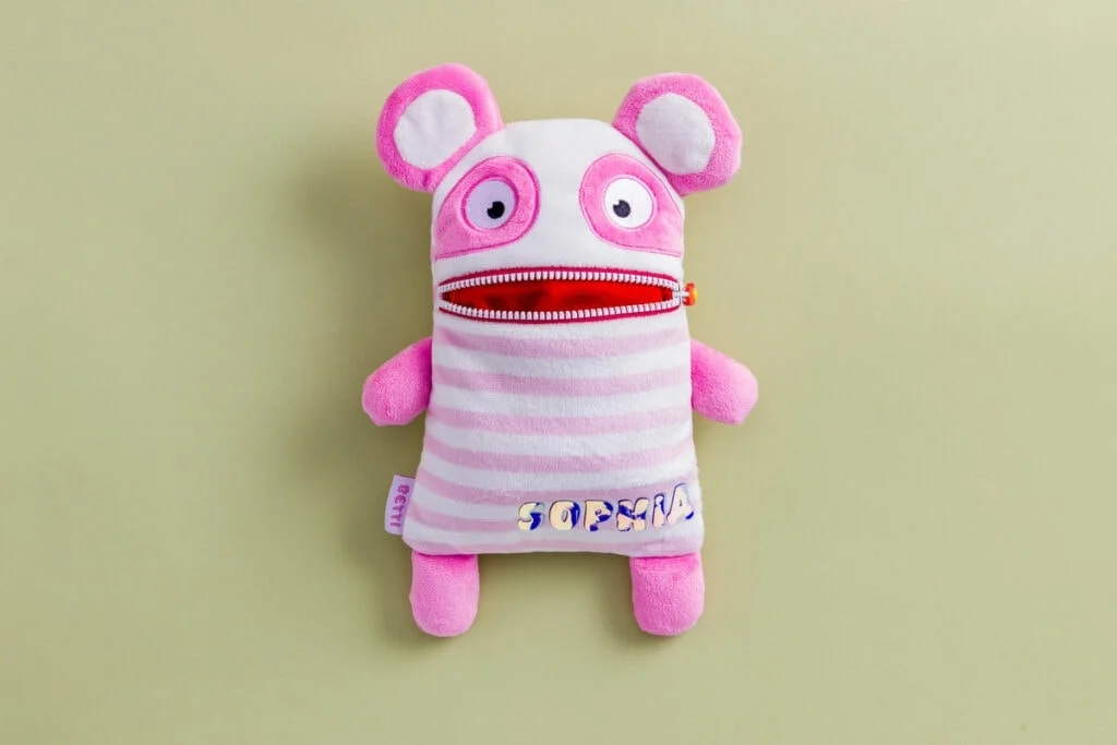personalized stuffed animal using a Cricut machine