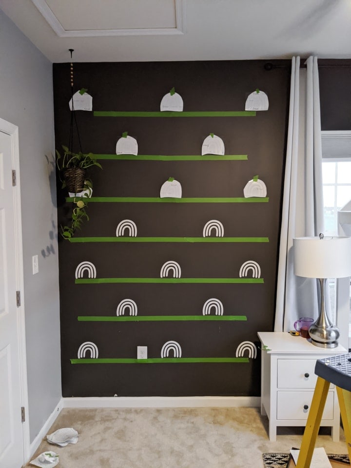 putting DIY wall decals up