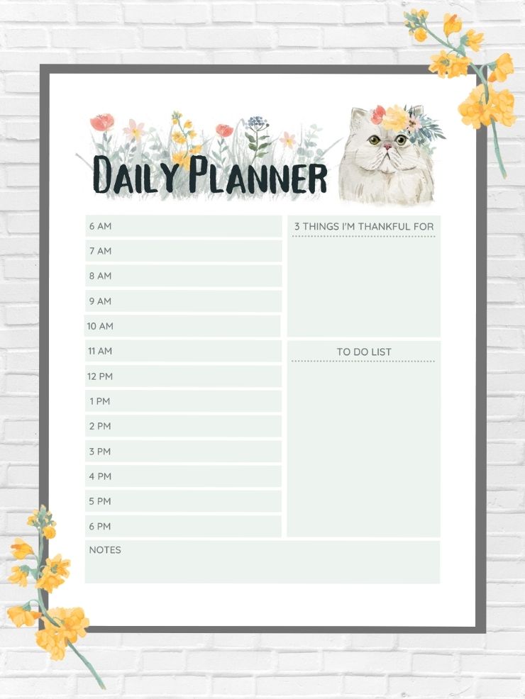 Free Printable Daily Planners With Time Slots To Do List Notes And More 