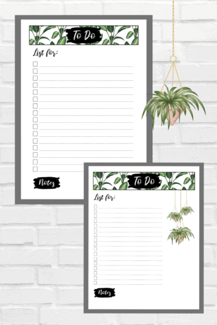 Free printable to do lists to get organized—instant download!