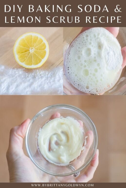 How to Make a DIY Lemon and Baking Soda Scrub!