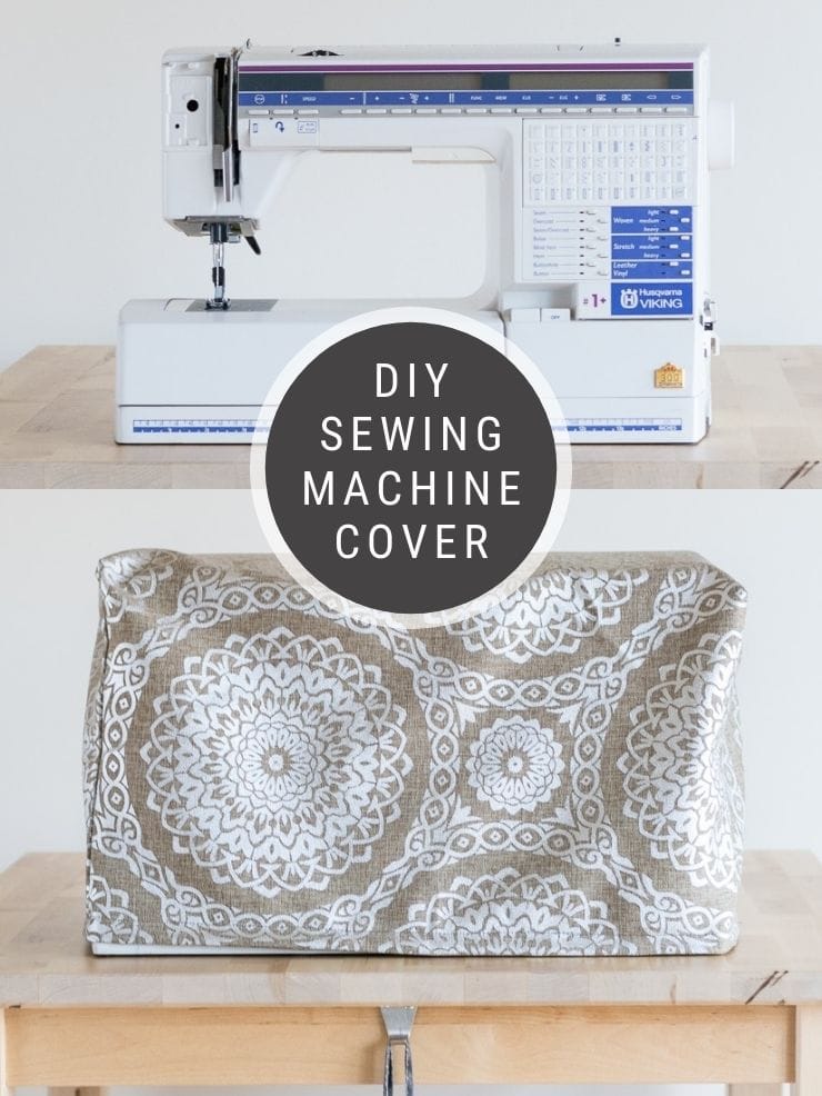 Super Duper Easy DIY Sewing Machine Cover - The Happier Homemaker