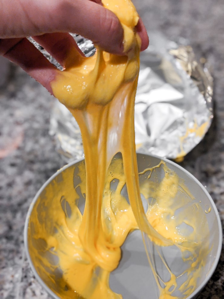 yellow DIY slime