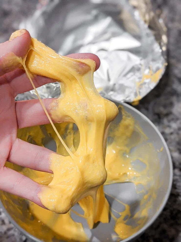 yellow DIY slime