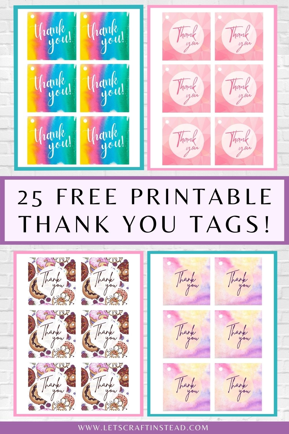 Printable Free Printable Printable Thank You Tags