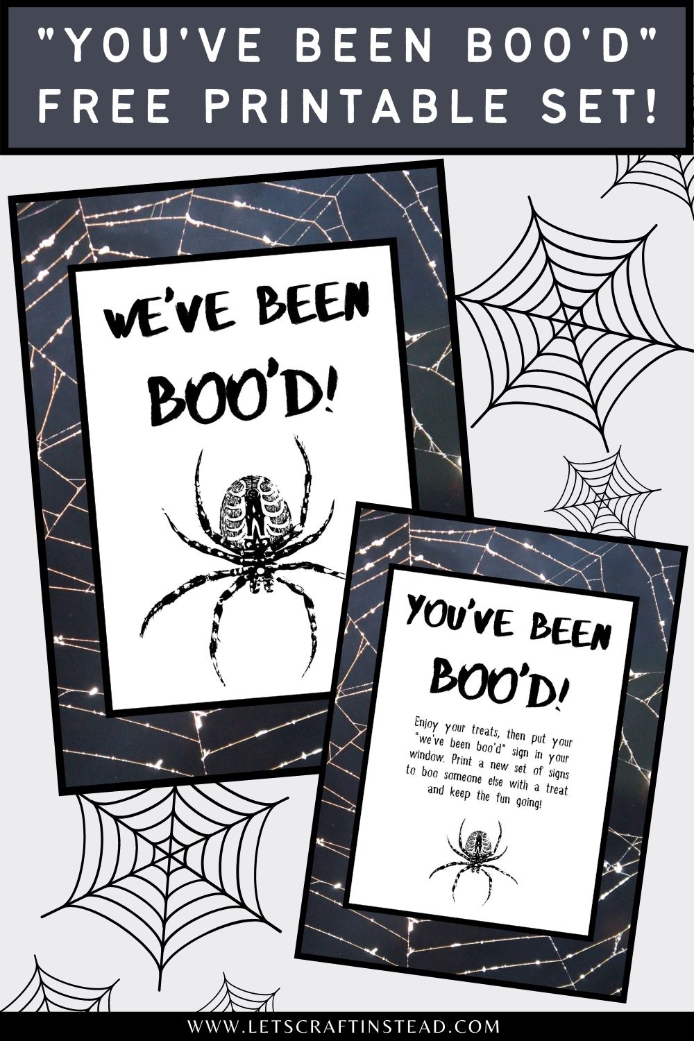9 cute you've been booed free printables for instant download!