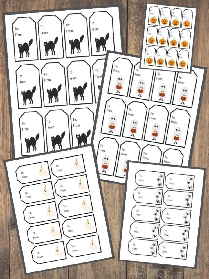 15 free printable Halloween gift tags you can download instantly!