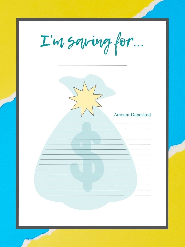 free printable savings tracker