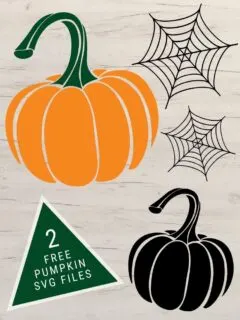 free pumpkin svg files including text overlay