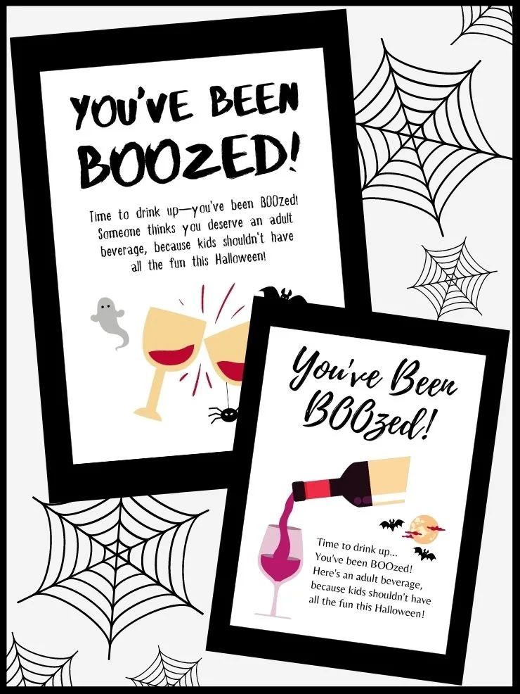 pinnable graphic about free you've been boozed game signs including images
