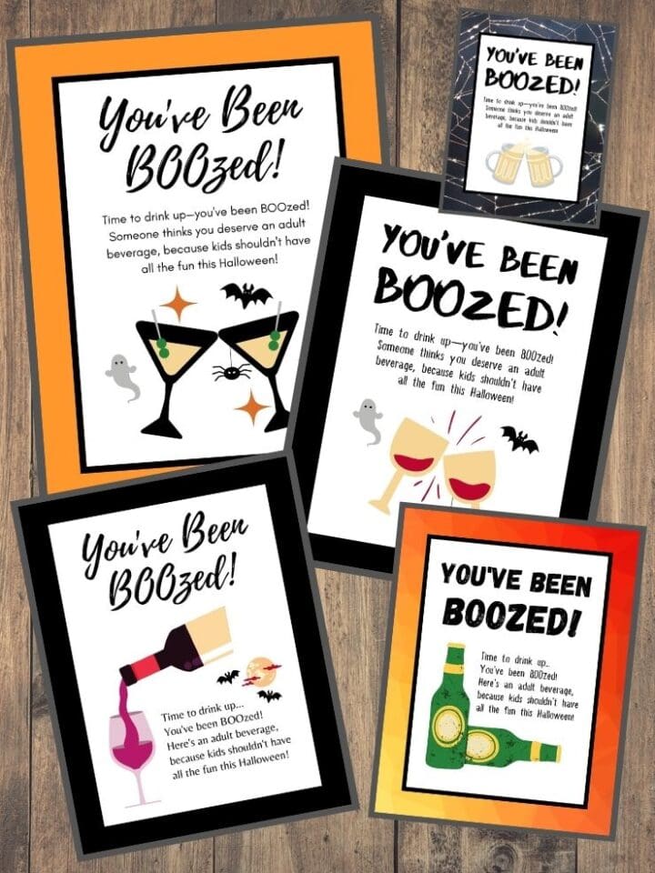 5 You ve Been Boozed Free Printables instant Download 