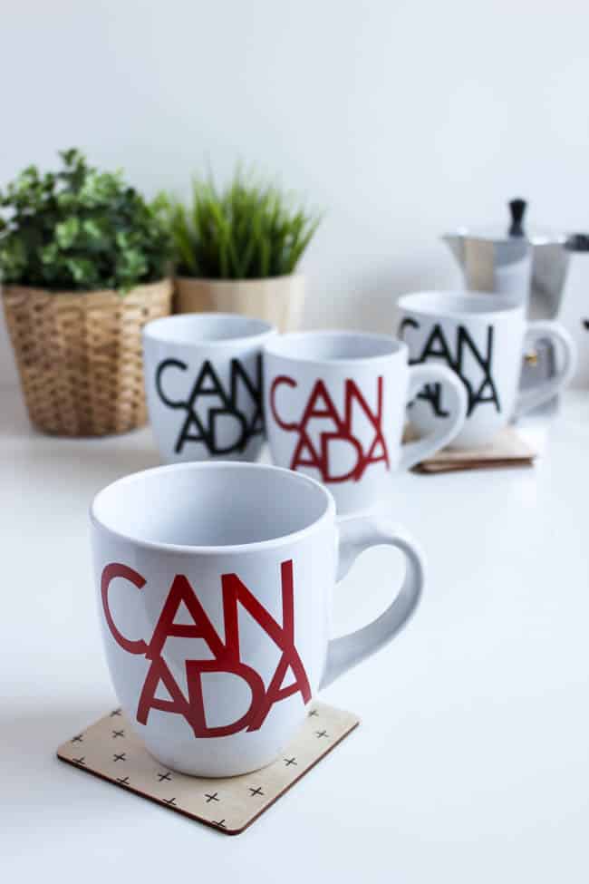 mugs with Canada designs
