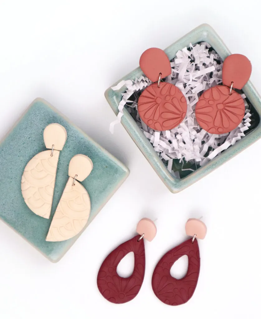 3 sets of colorful DIY earrings