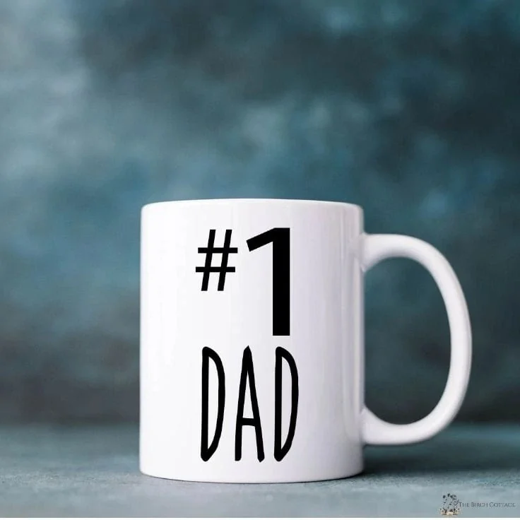 mug with #1 dad saying