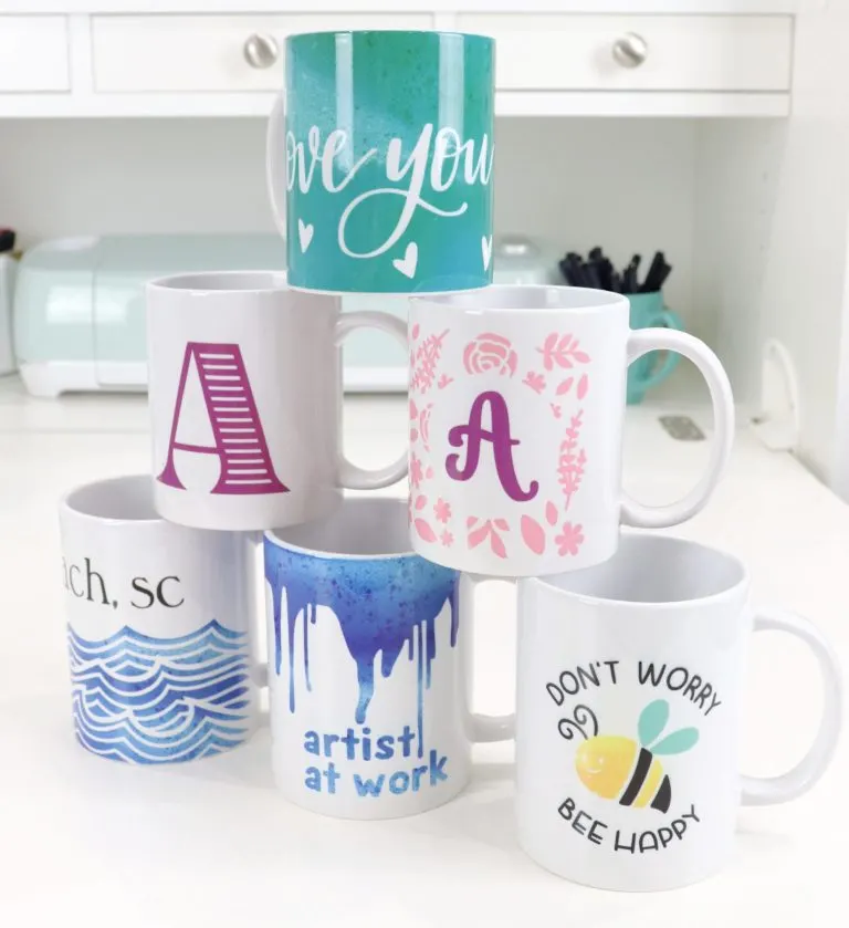 multiple design on coffee mugs
