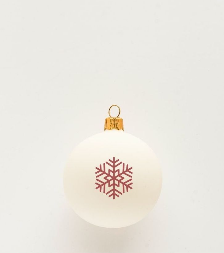 ornament with a snowflake on it