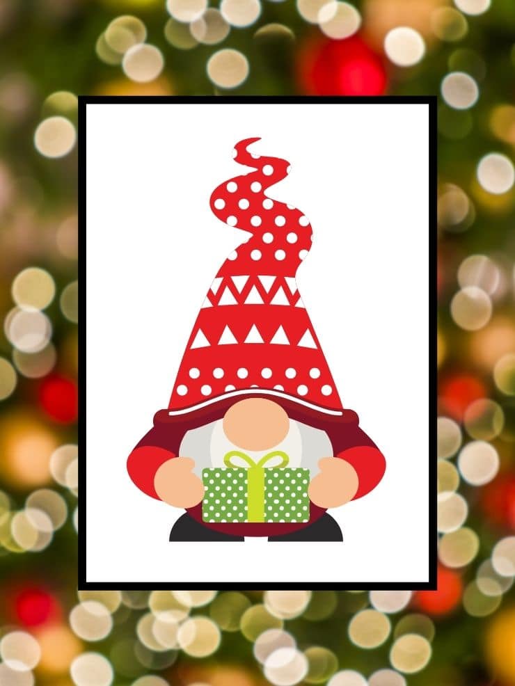 Christmas gnome clip art