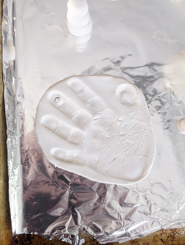 hand print in air dry clay
