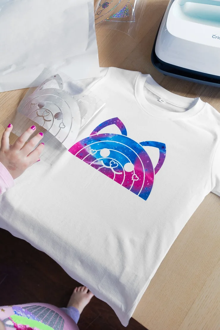 making a custom t-shirt using infusible ink