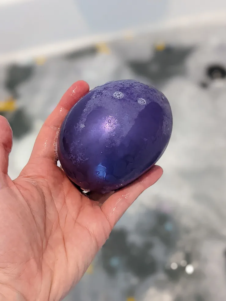 purple water balloon
