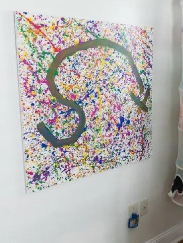 HOW TO SPLATTER PAINT WITH KIDS