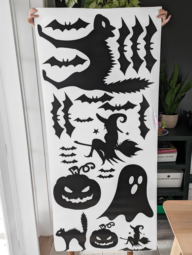 large scale vinyl decals made on a cricut venture