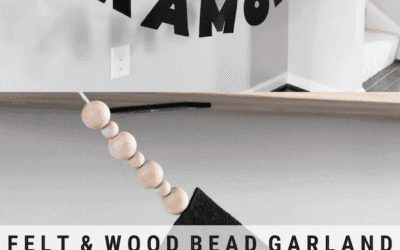 No-Sew Felt Name Garland: How to Make a Felt Name Garland